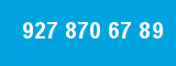 927 870 67 89 927 870 67 89